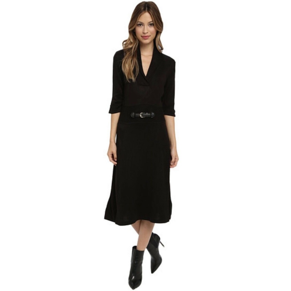 Calvin Klein Knit Sweater Dress With Belt Detail S